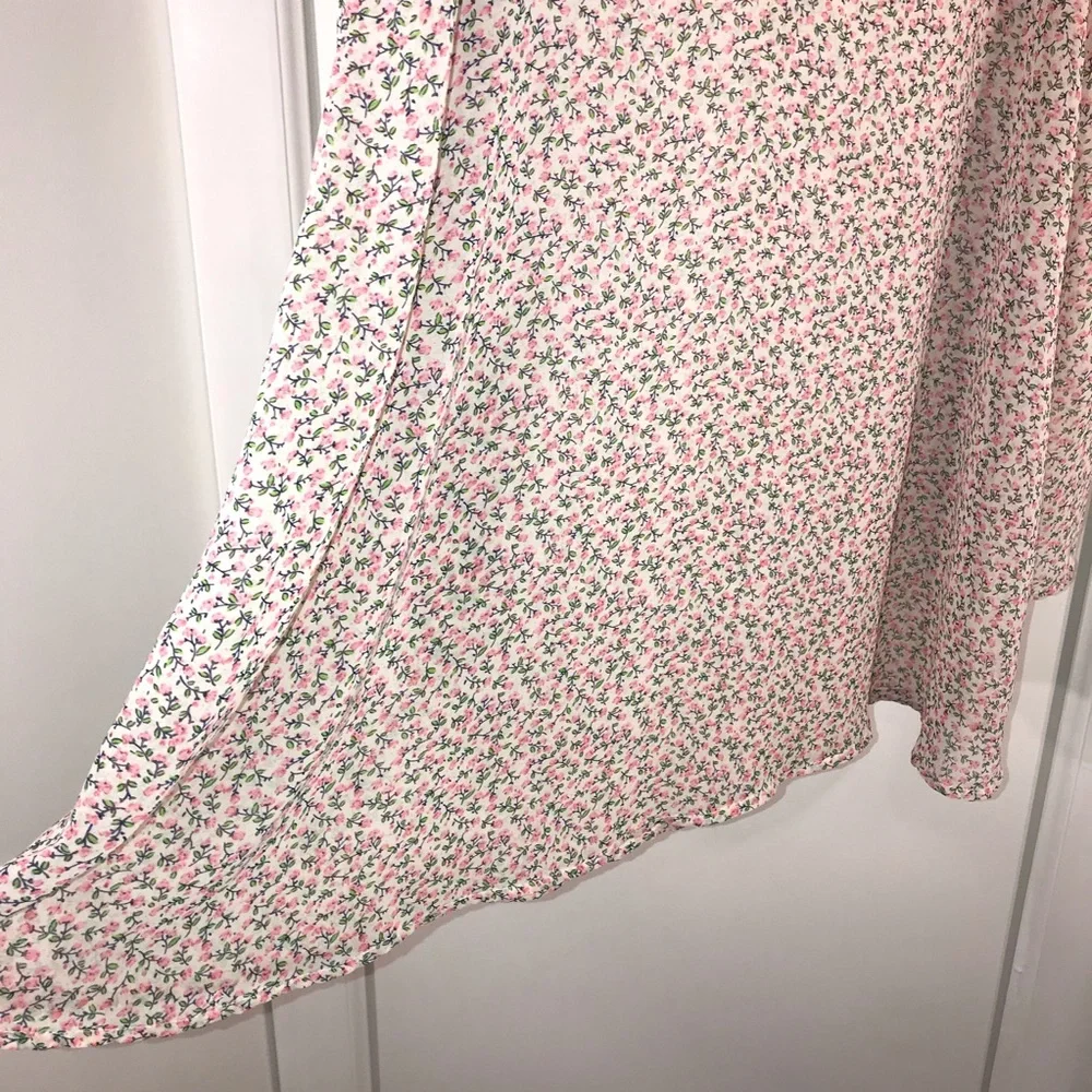 Honey Punch Pink Floral Tunic, Size Small